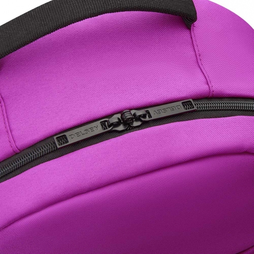 خرید کوله پشتی دلسی فابریکا راند بنتون رنگ بنفش یاسی چمدان ایران -   FABRICA ROUND BACKPACK DELSEY PARIS 376661008 chamedaniran 4